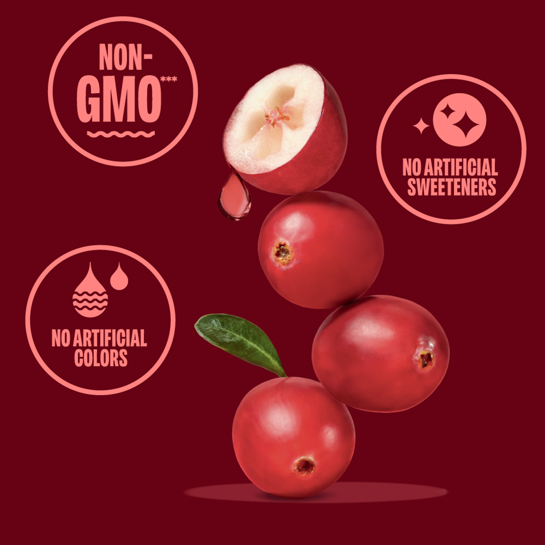 Non-GMO, no artificial colors, no artificial sweeteners around cherries