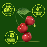 Non-GMO, No Artificial Colors, No Artificial Sweeteners -  copy around cherries