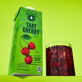 target cherry carton with glass
