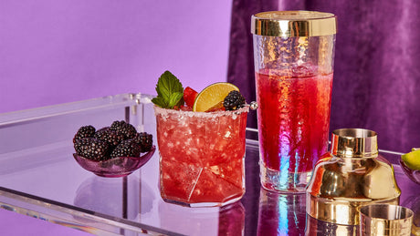 Berry Wild Margarita made with Revl Fruits Berry Wild juice.