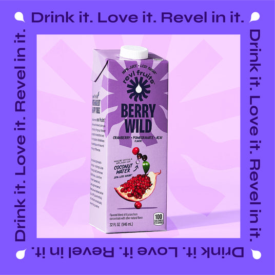 Revl Fruits Berry Wild carton of 100% juice. 